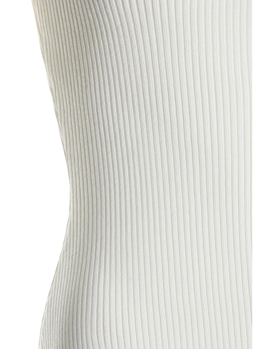 Quiz White Knitted Bodycon Midi Dress - 5
