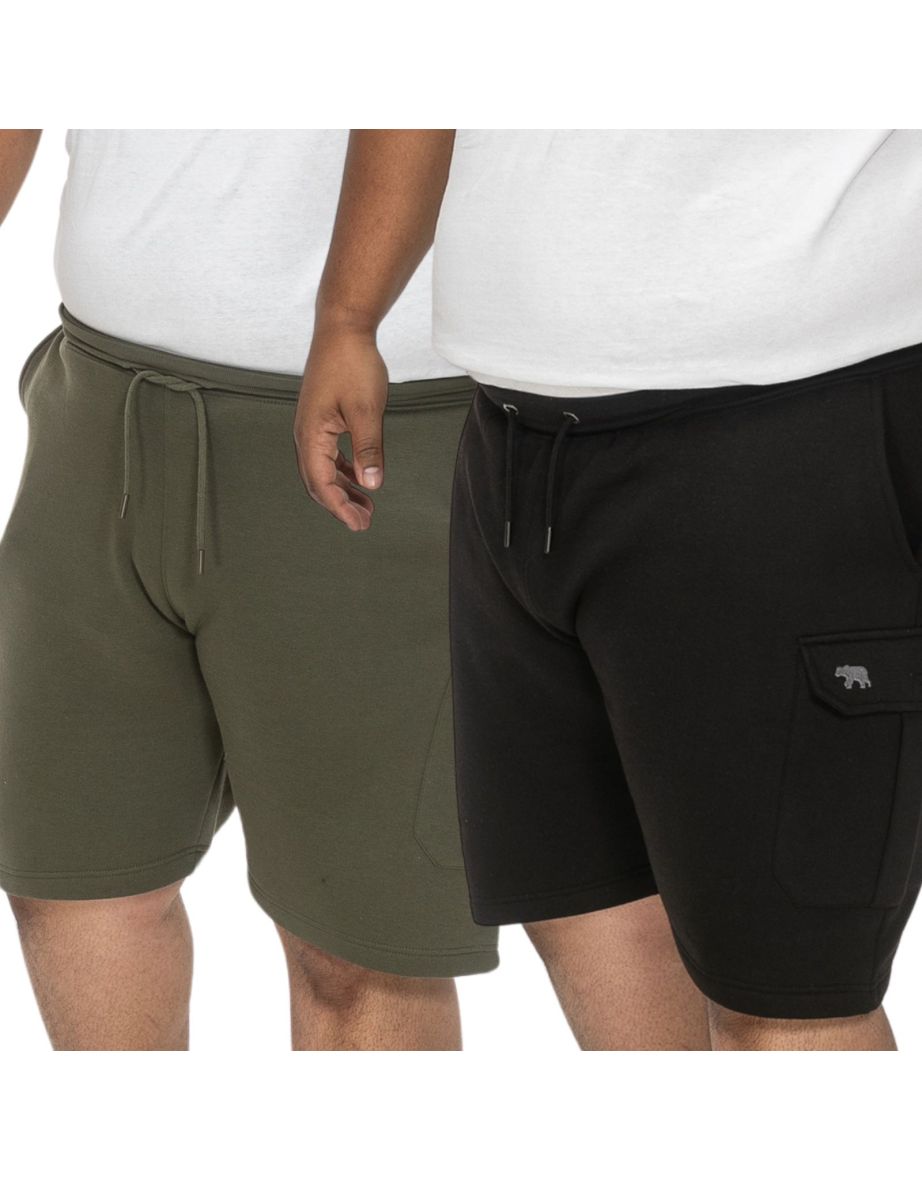 D555 Mens Wigan Big & Tall Fleece Cargo Shorts