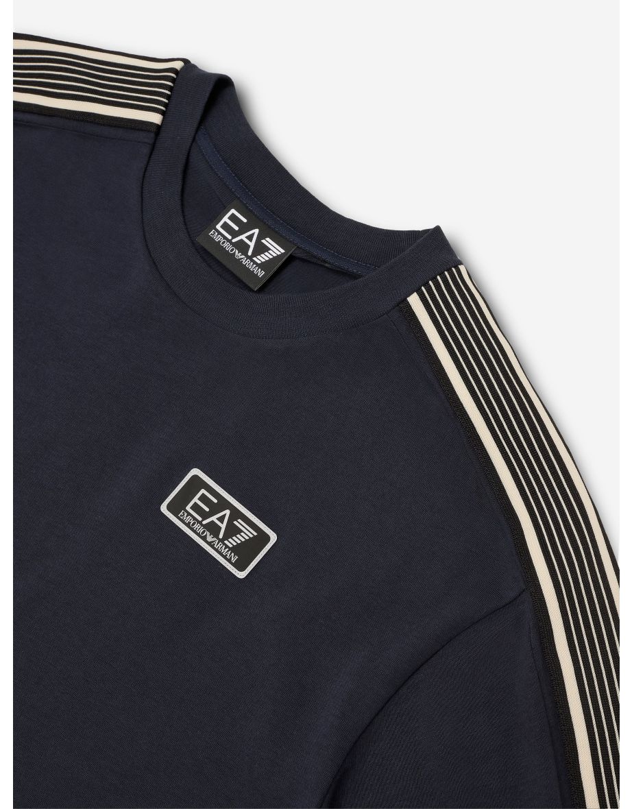 EA7 Emporio Armani Boys Logo T-Shirt in Navy - 2