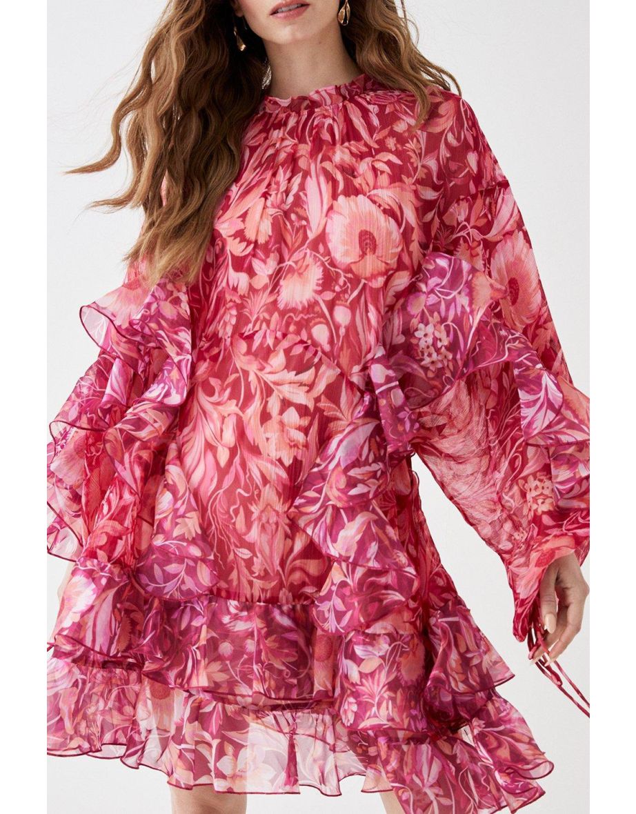 Alexandra Farmer Organza Ruffle Mini Dress - 2