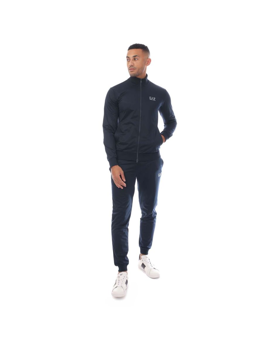 Men's Emporio Armani EA7 Full-Zip Tracksuit in Blue