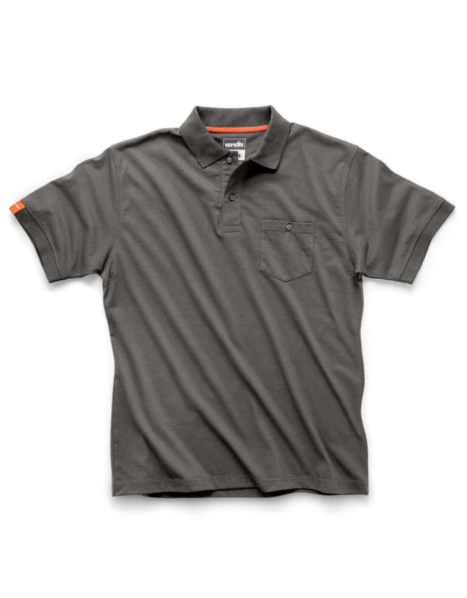 Scruffs Mens Polo Shirt - Graphite