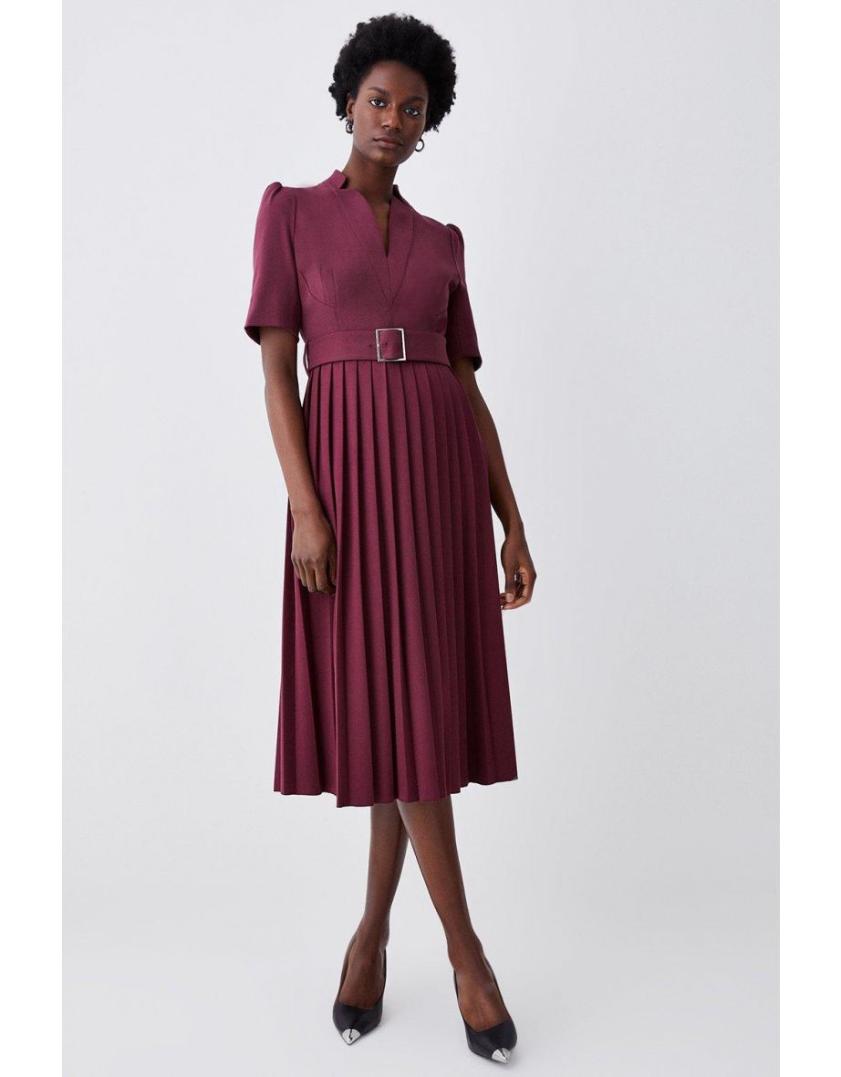 Karen millen 2024 burgundy dress