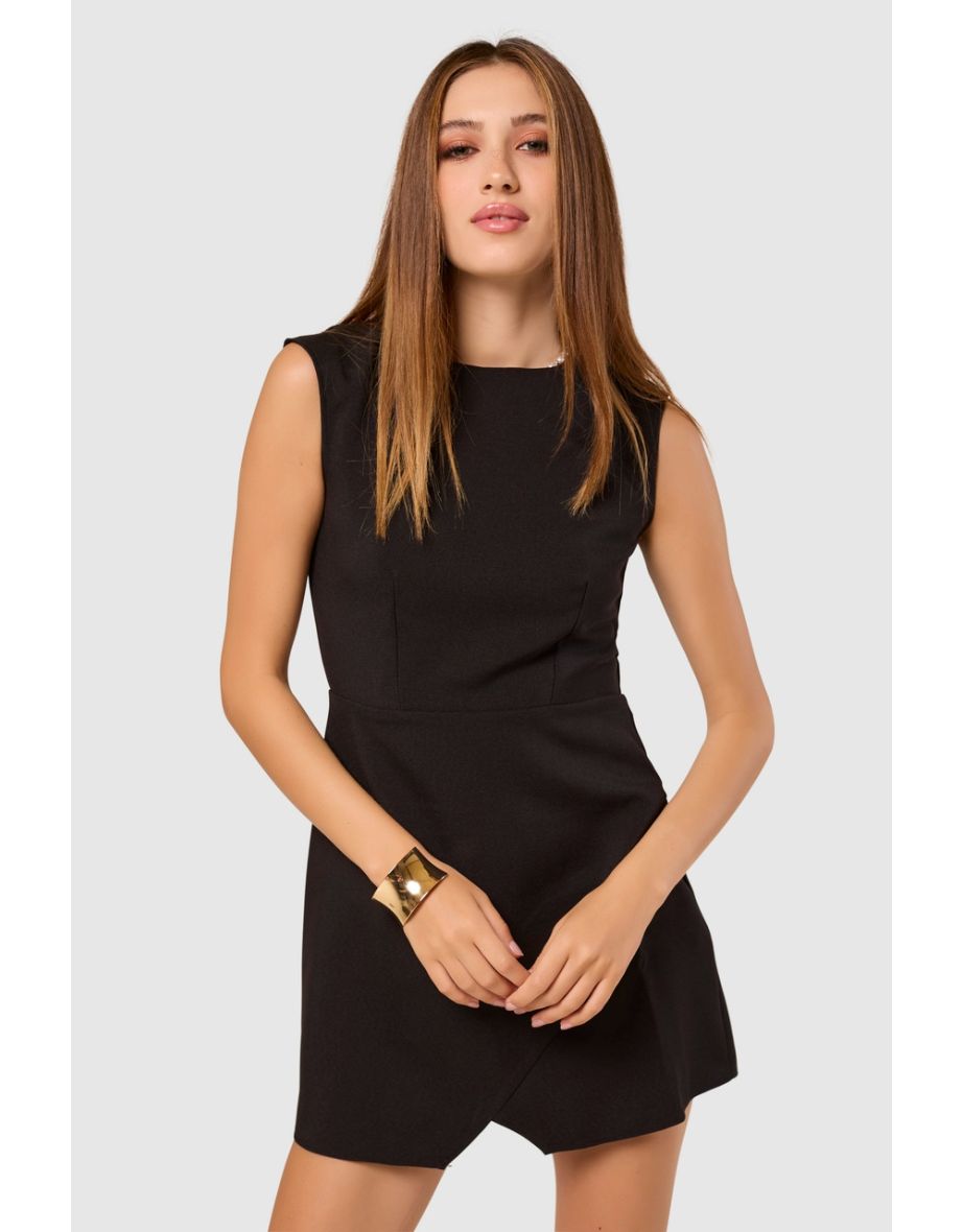 Closet London  Black A-Line Mini Dress - 3