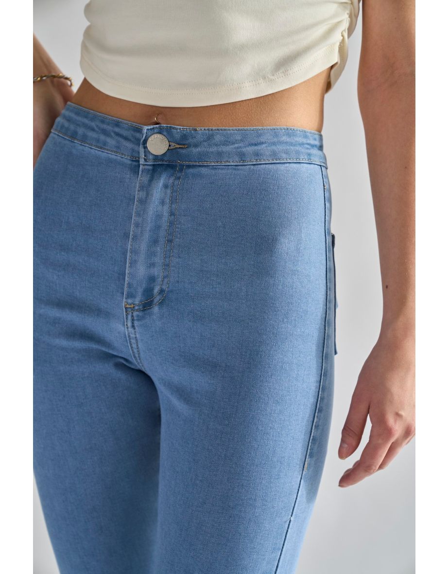 Glamorous Bleach Stonewash Skinny Jeans - 3