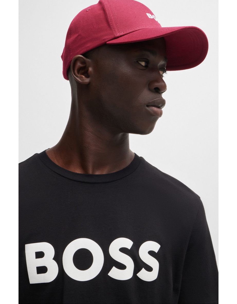 Accessories Hugo Boss Cotton-Twill Cap with Embroidered Logo in Red - 4