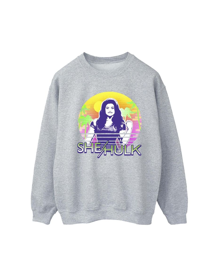 Marvel Womens/Ladies She-Hulk: Attorney At Law Sunset Smile Sweatshirt - Sports Grey - 1