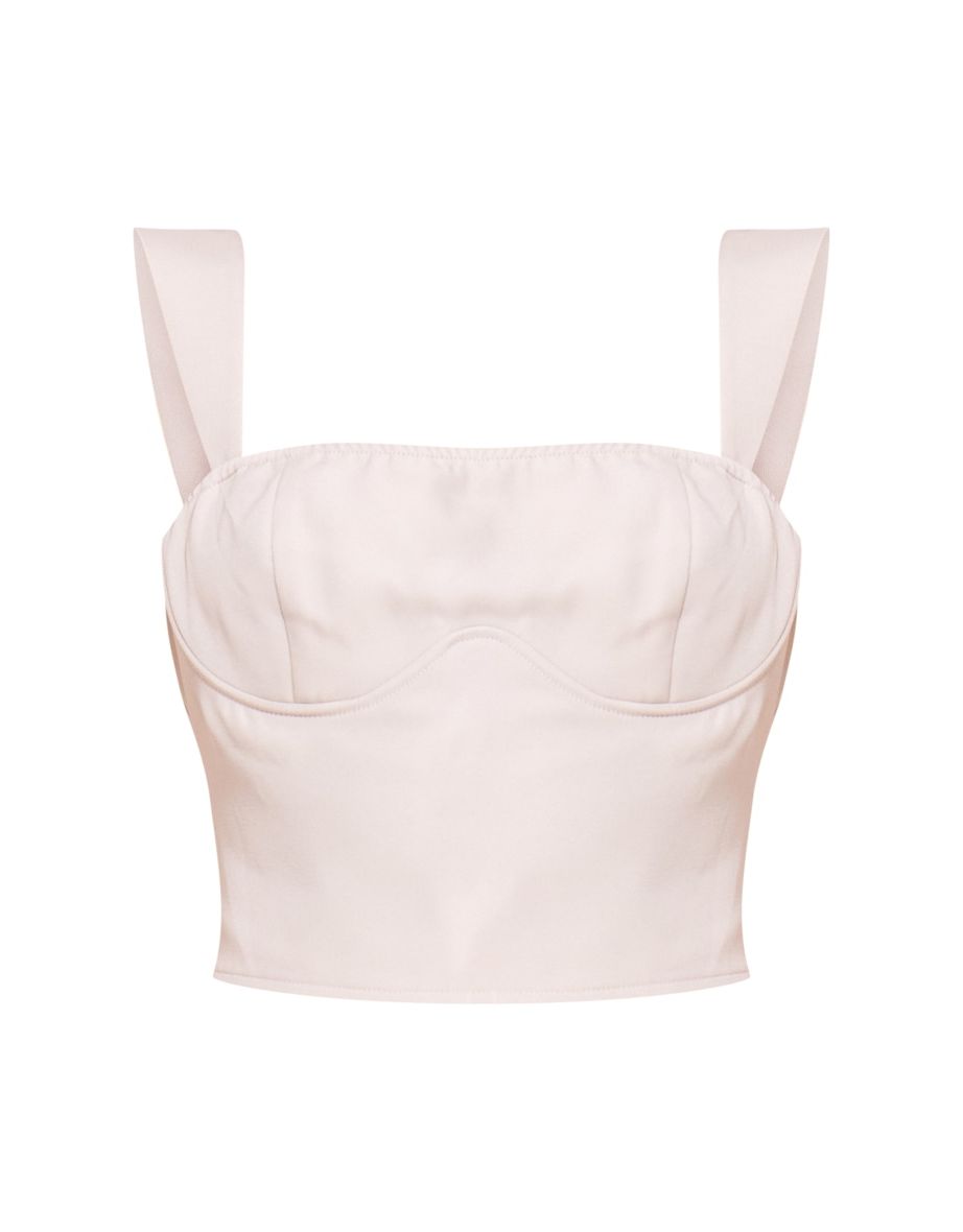 Stone Woven Underbust Seam Top - 4