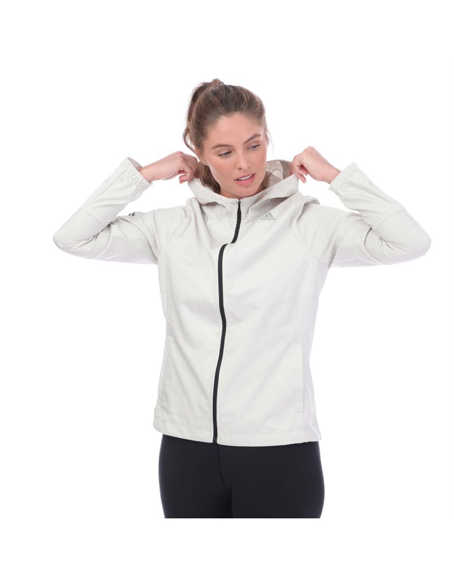 Women's adidas Own The Run Jacket in Cream