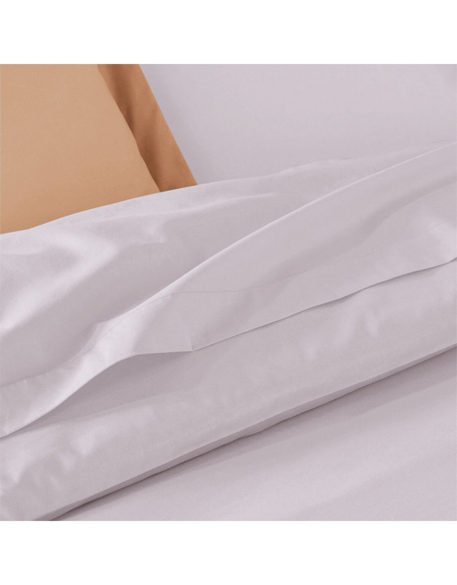 Scenario Plain 100% Cotton Bolster Pillowcase - 2