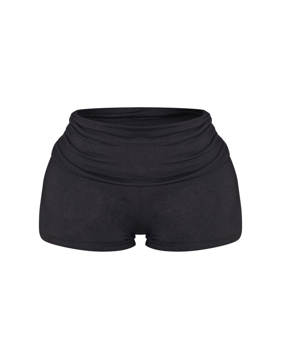 Shape Black Active Ruched Side High Waisted Cycling Shorts - 5