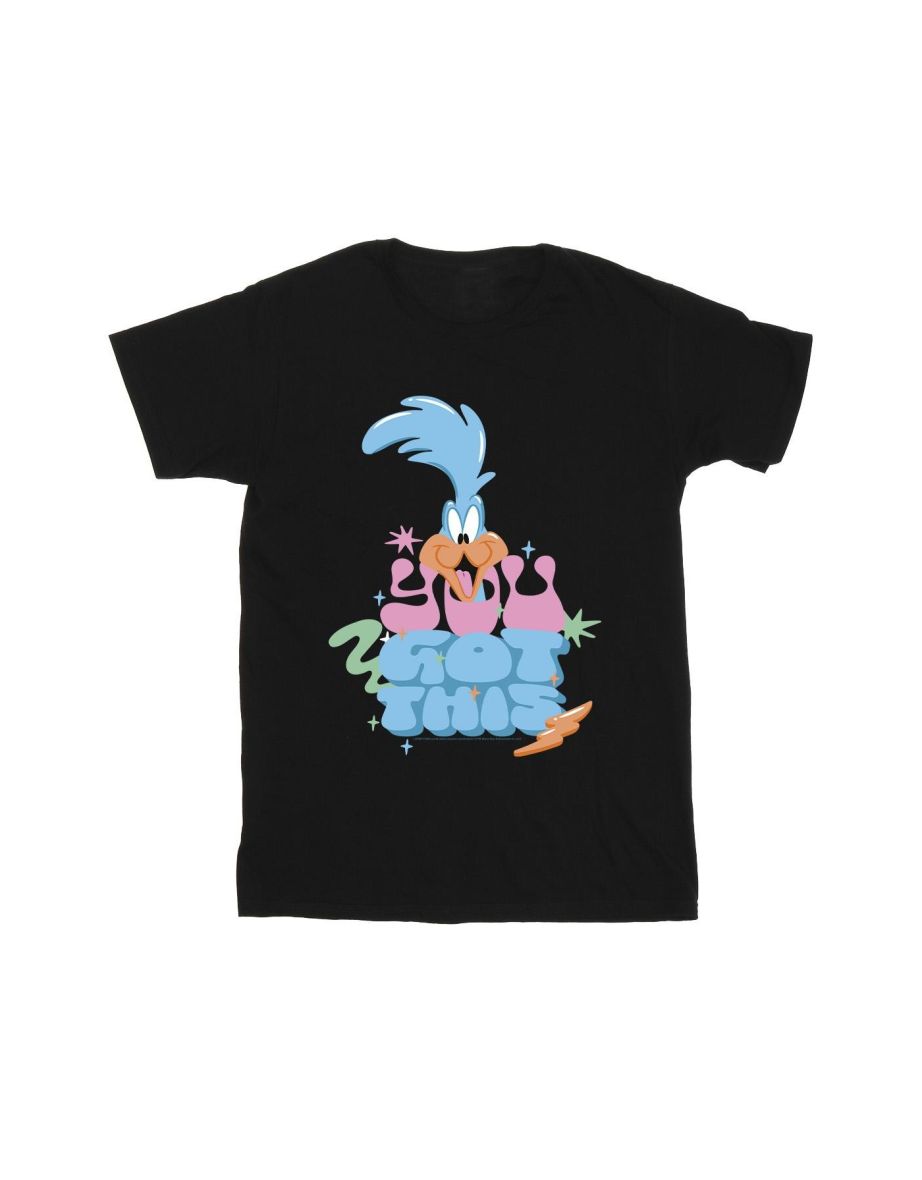 Looney Tunes Boys Roadrunner You Got This T-Shirt - Black