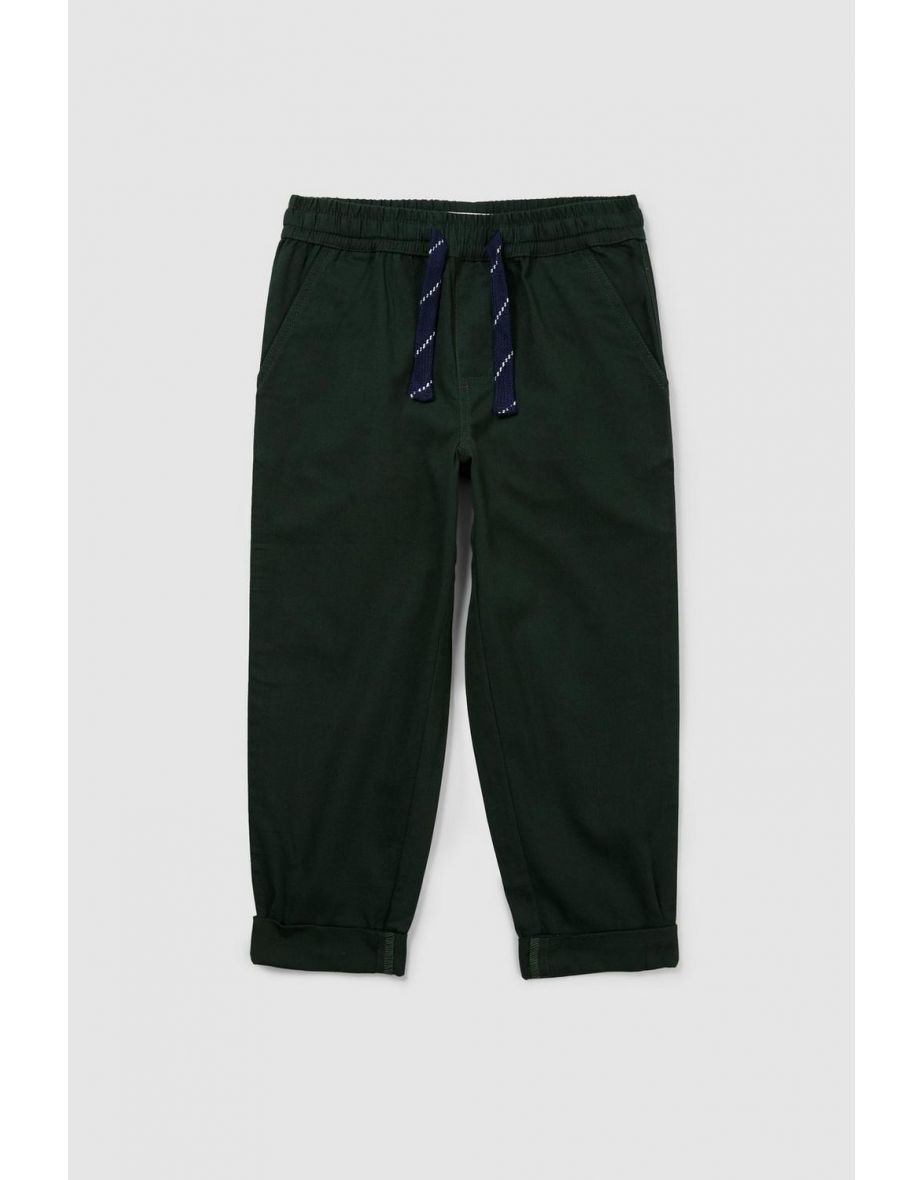 Younger Boy Pull On Trousers - green