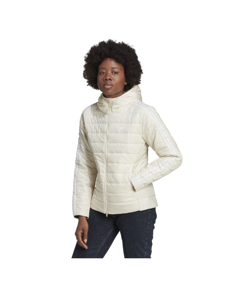 Women's adidas Originals Hooded Premium Slim Jacket in White