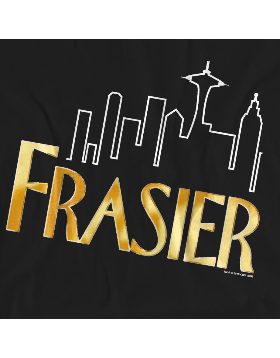 Frasier Unisex Adult Logo T-Shirt - Black - 3