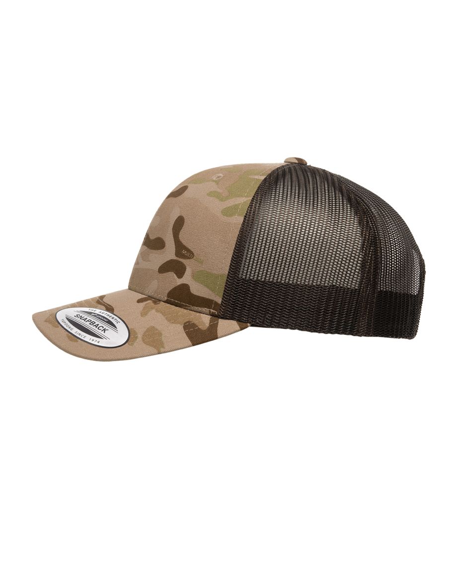 Flexfit by Yupoong Multicam Retro Trucker Cap - Arid/Brown - 3