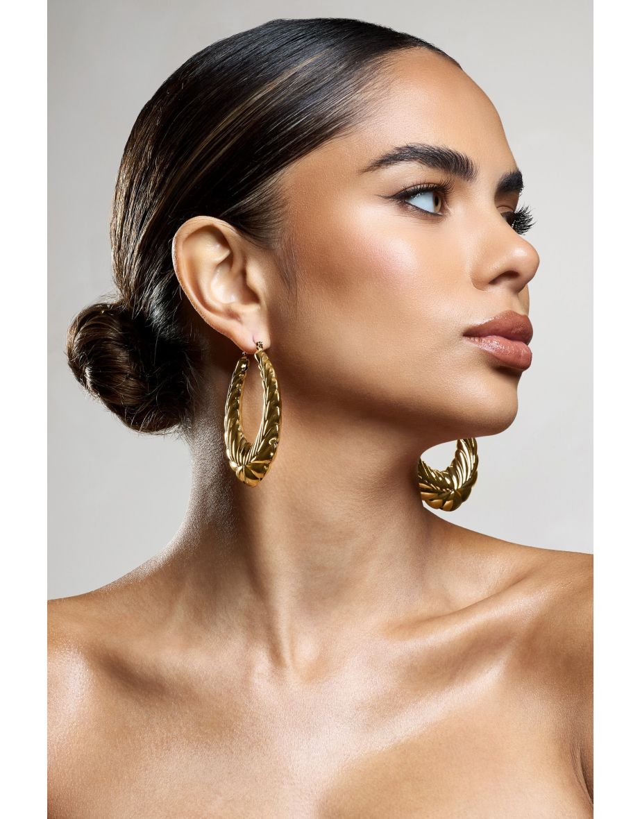 Rhode | Gold Chunky Hoop Earrings