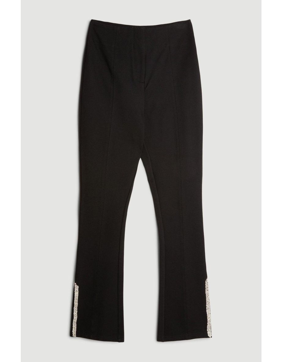 Diamante Trim Ponte Legging - 3