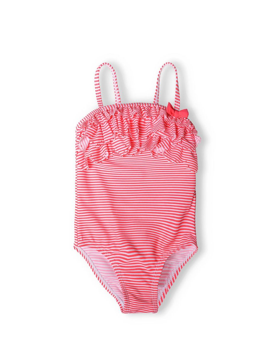 Girls Striped Swimsuit with frills