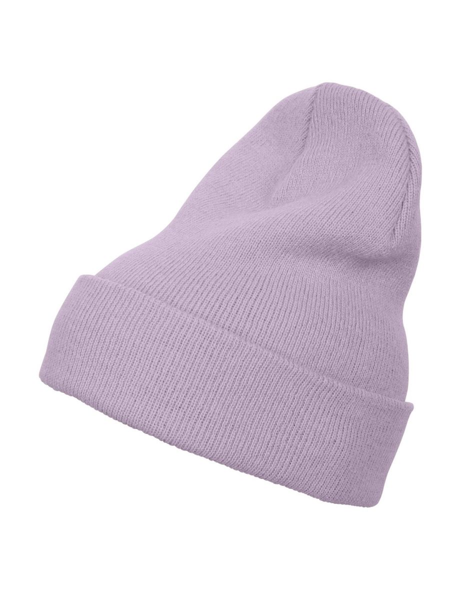 Yupoong Flexfit Unisex Heavyweight Long Beanie Winter Hat - Lilac