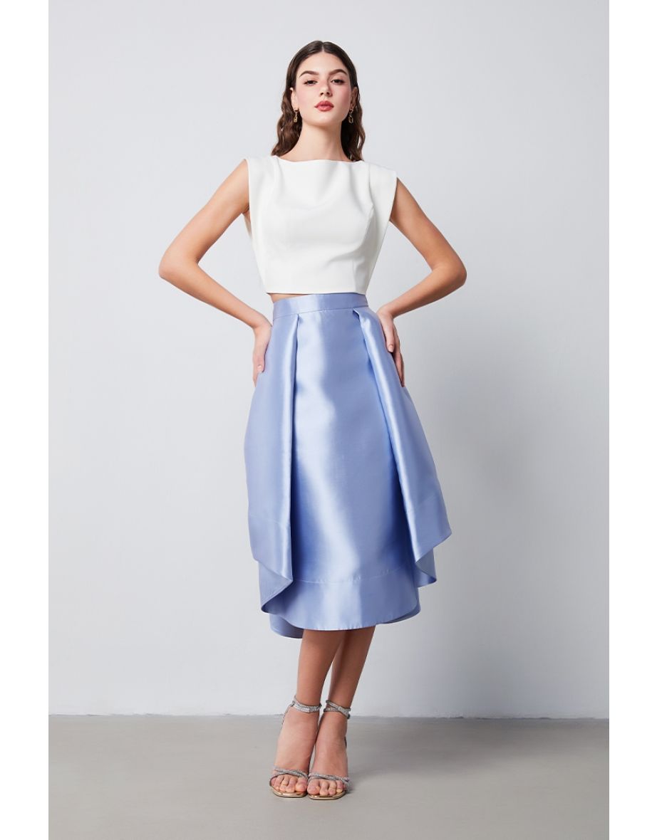 ruffled folds skirt