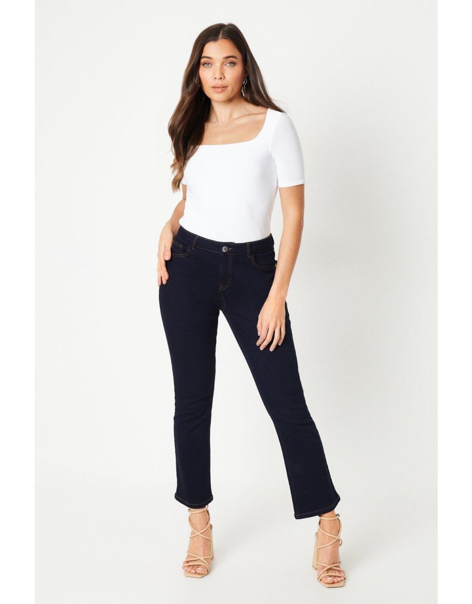 Petite fashion stretch bootcut jeans