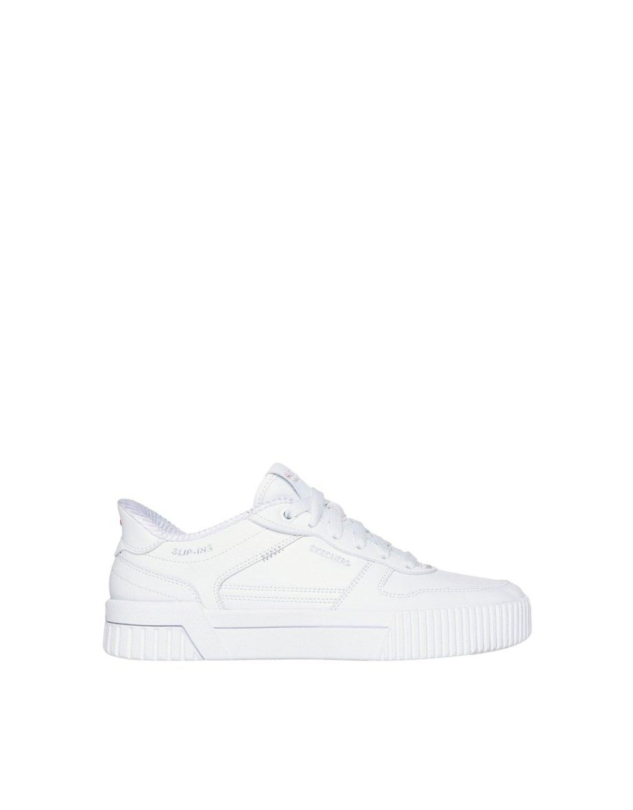 JADE Lace-Up Slip-Ins White - 3