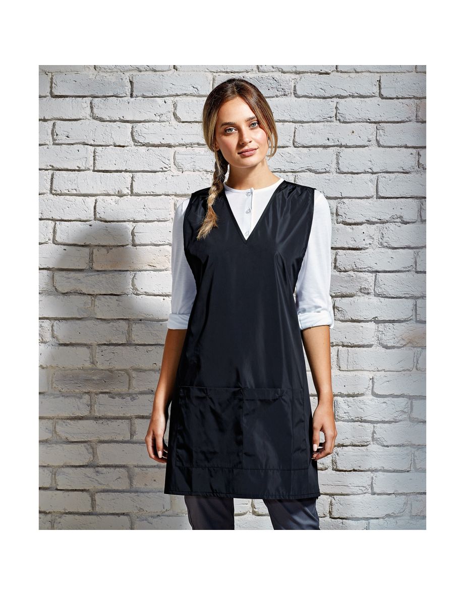 Premier Womens/Ladies Wrap Around Work Tunic - Black - 2