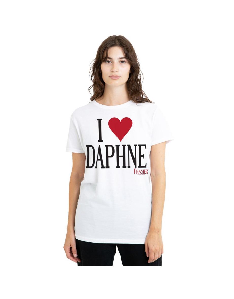 Frasier Unisex Adult I Heart Daphne T-Shirt - White