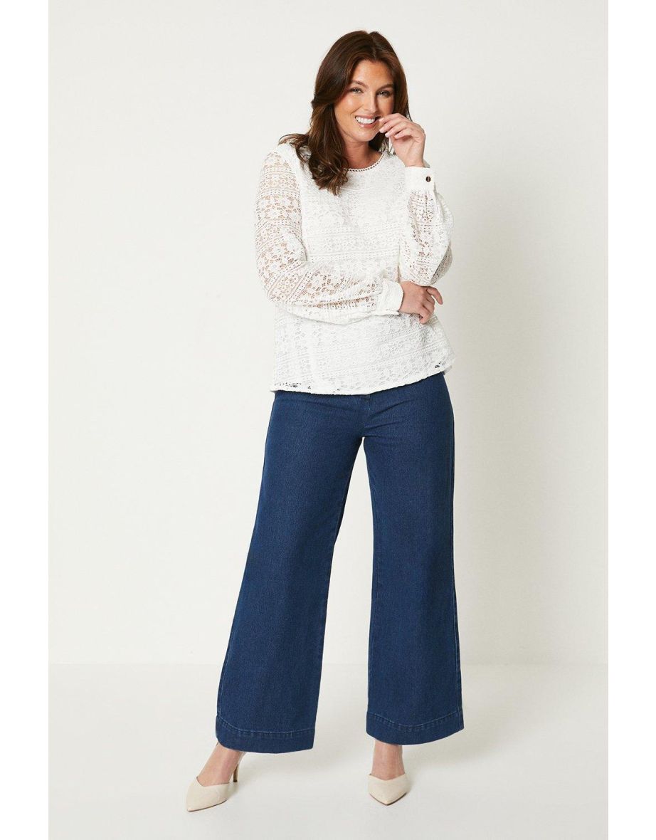 Belted Wide Leg Jean