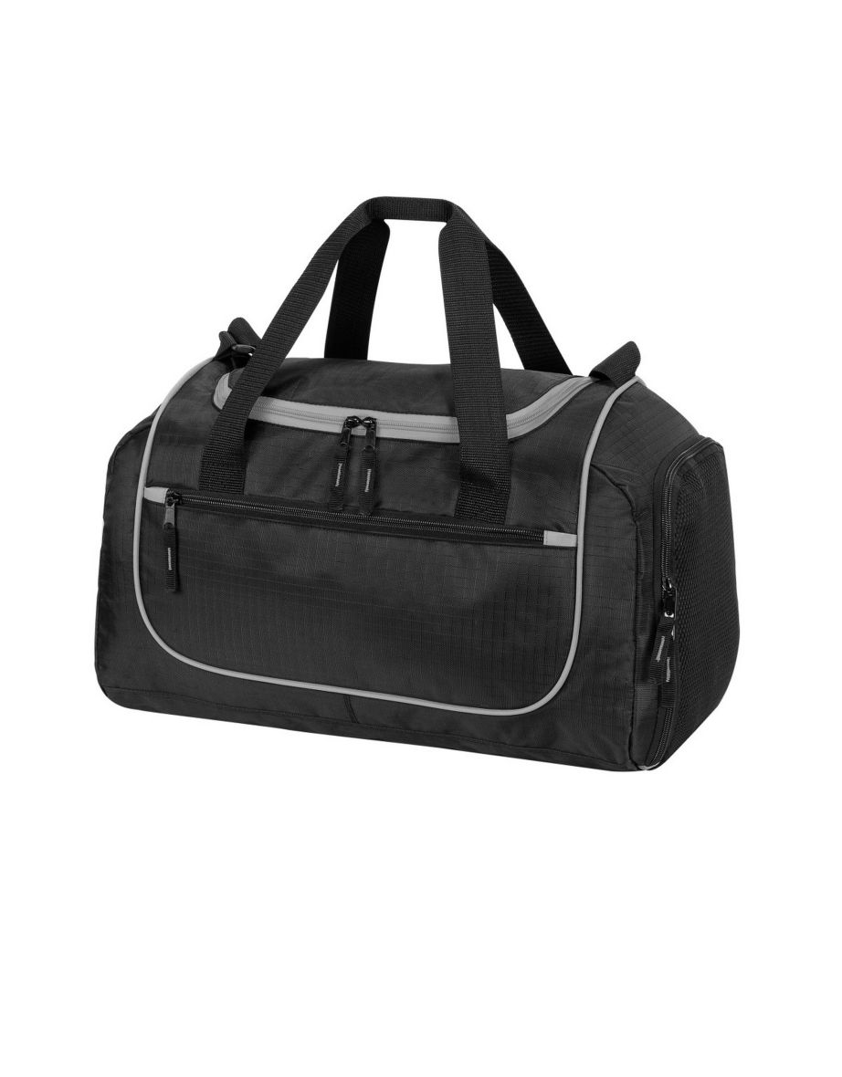 Shugon Piraeus Shoulder Strap Holdall Bag - Black/Light Grey