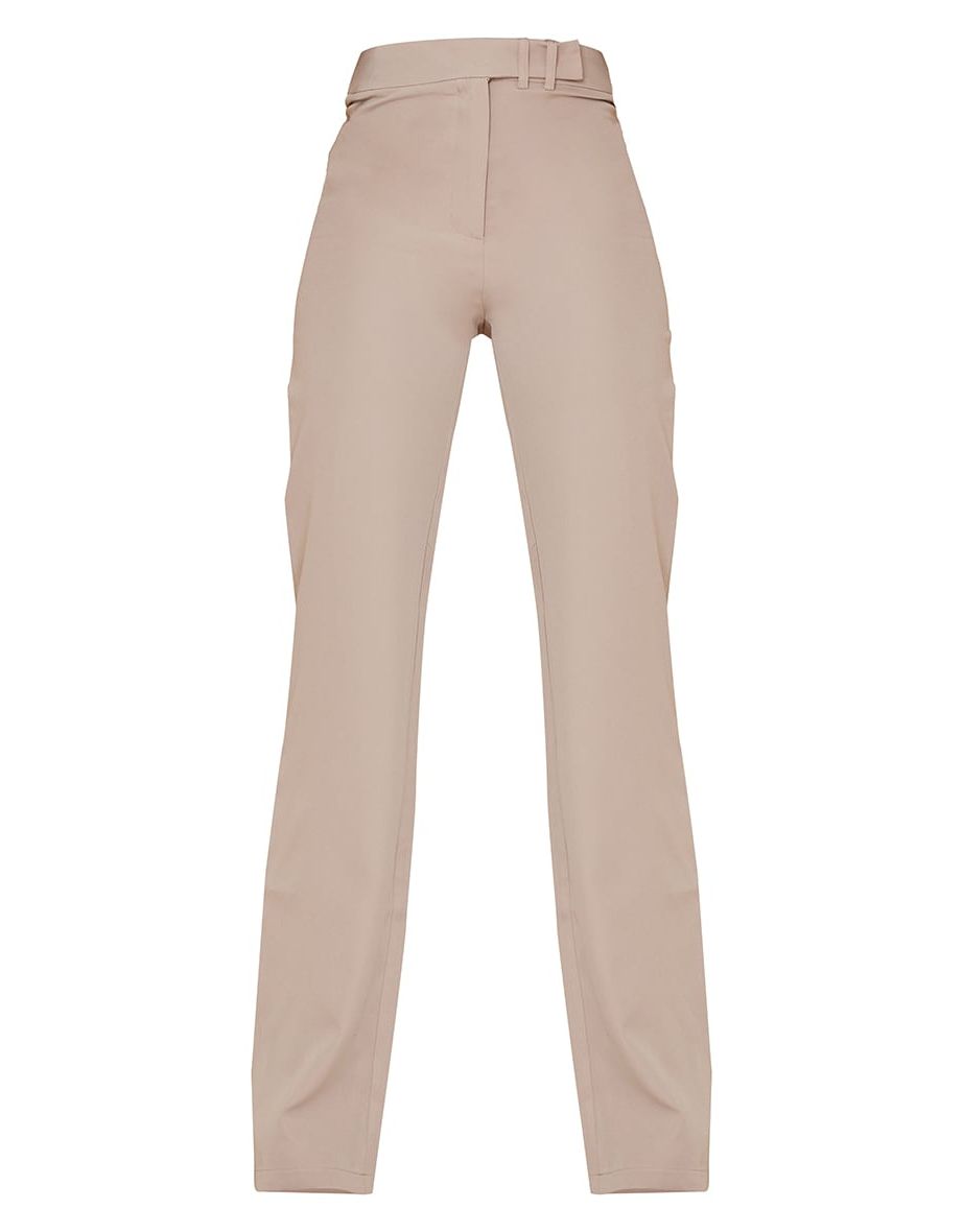Tall Stone Woven Wide Leg Trousers - 4