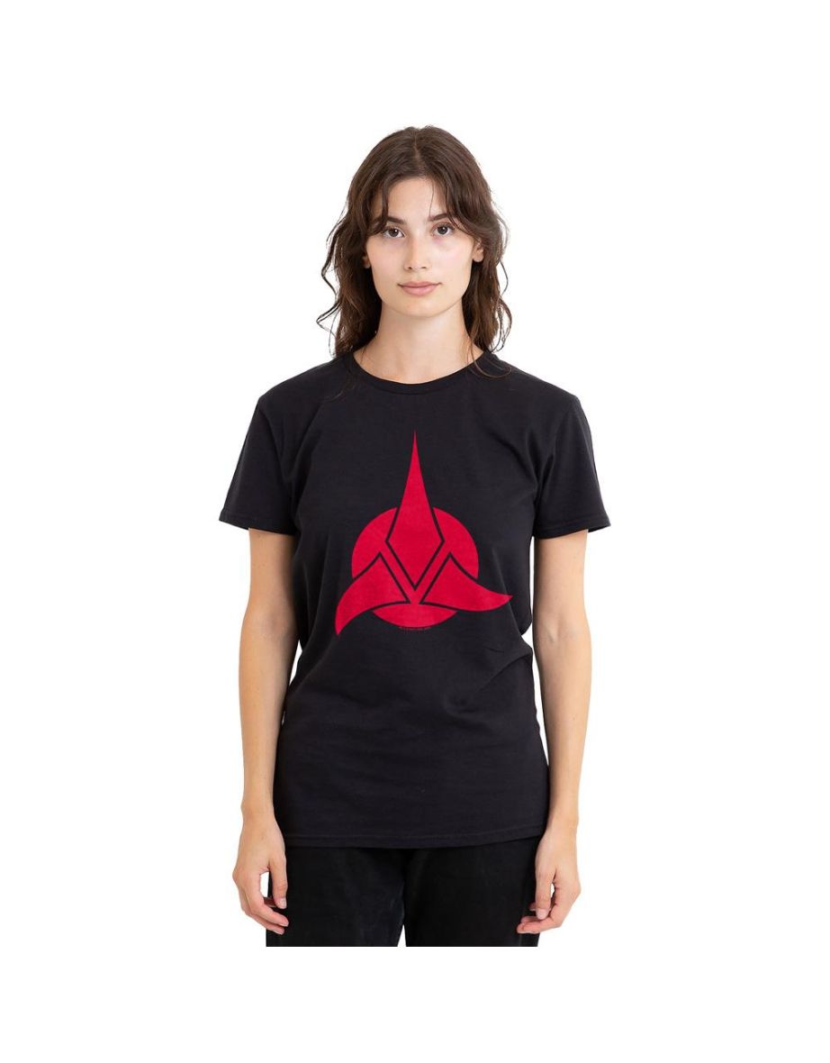 Star Trek Unisex Adult Klingon Logo T-Shirt - Black