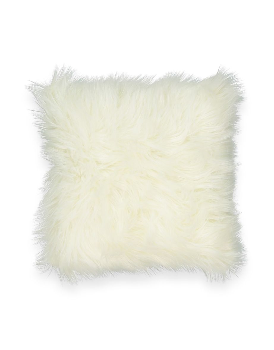 Livio Cushion Cover with Faux-Fur Front - 1
