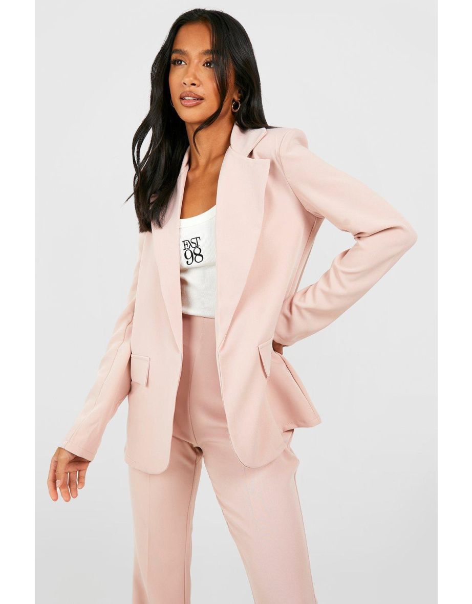 Women's Petite Single Breasted Relaxed Blazer