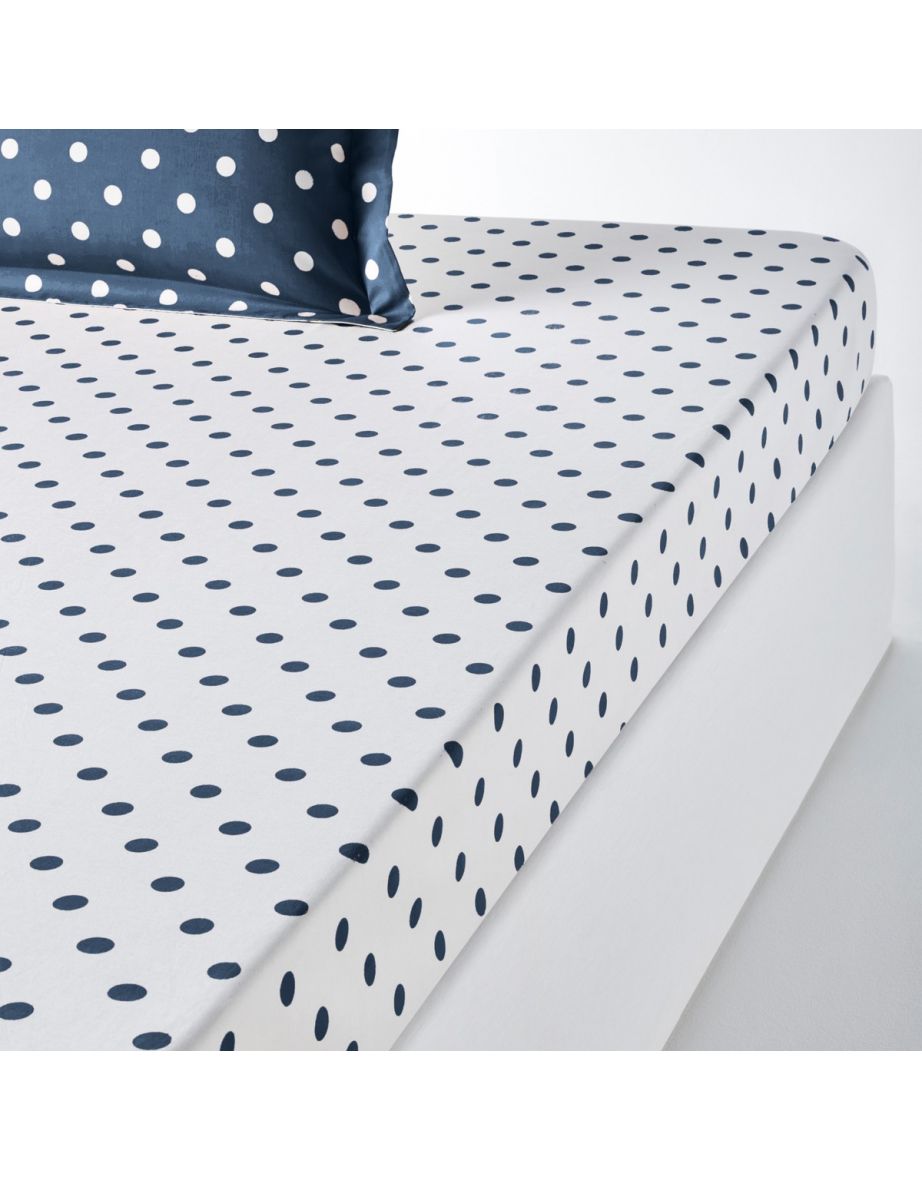 Clarisse Polka Dot Print Fitted Sheet - 1