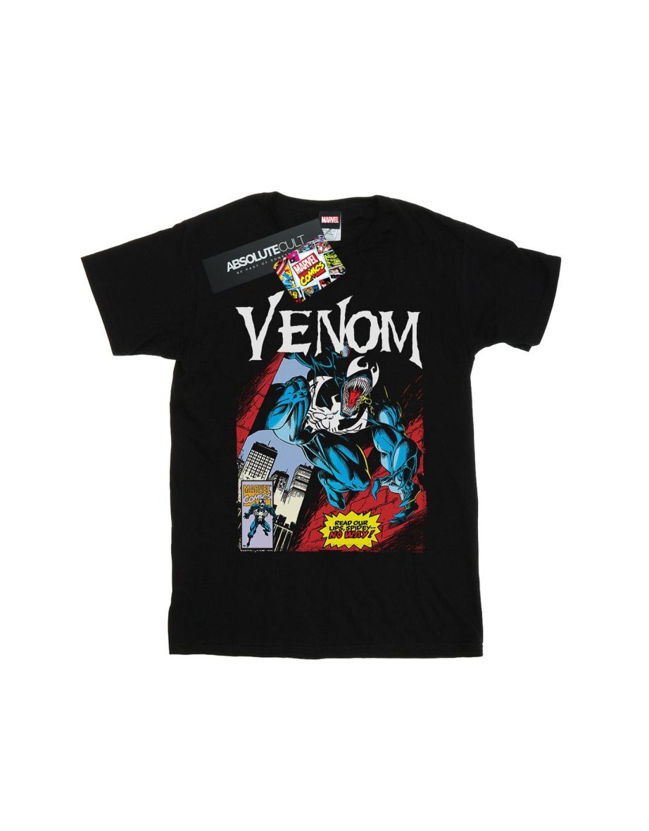 Marvel Boys Venom Read Our Lips T-Shirt - Black - 1