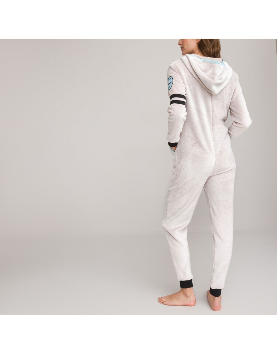 Fleece Hooded Onesie - 3