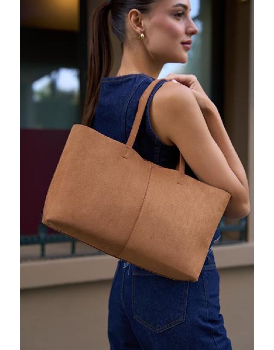 Minimal Tote Handbag and Shoulder Bag - 4