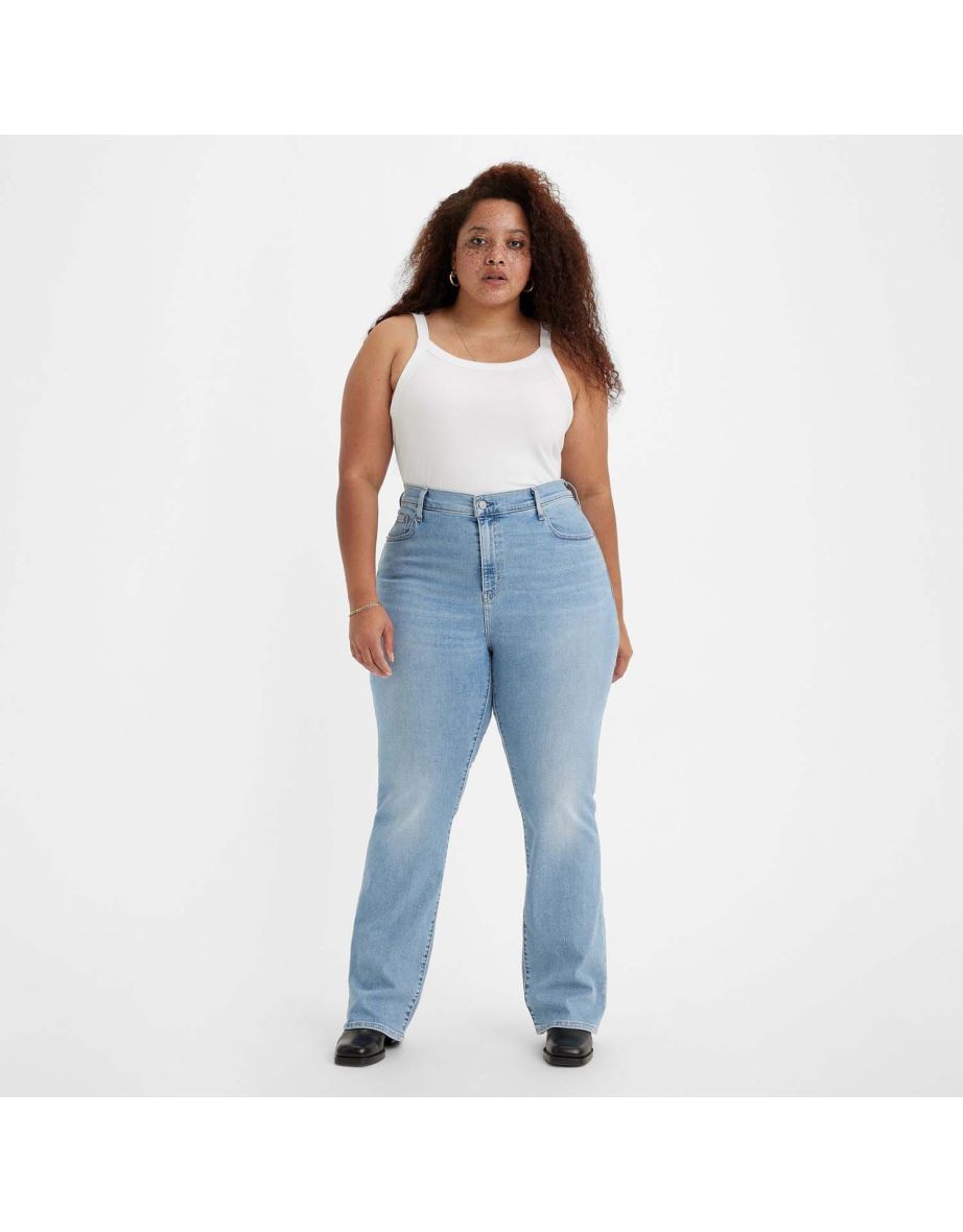 Women's Levis 725 Plus High Rise Bootcut Jeans in Blue
