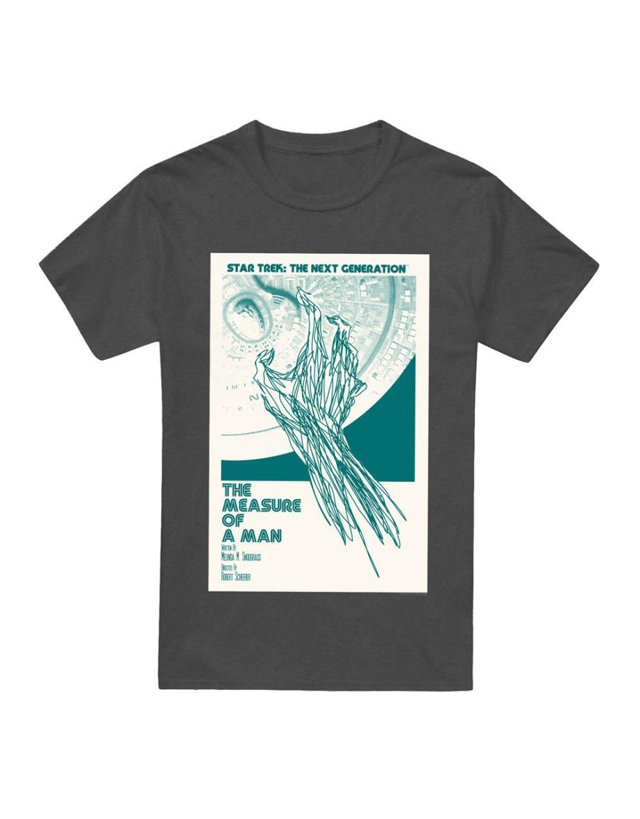 Star Trek Unisex Adult The Next Generation Season 2 Episode 9 T-Shirt - Charcoal