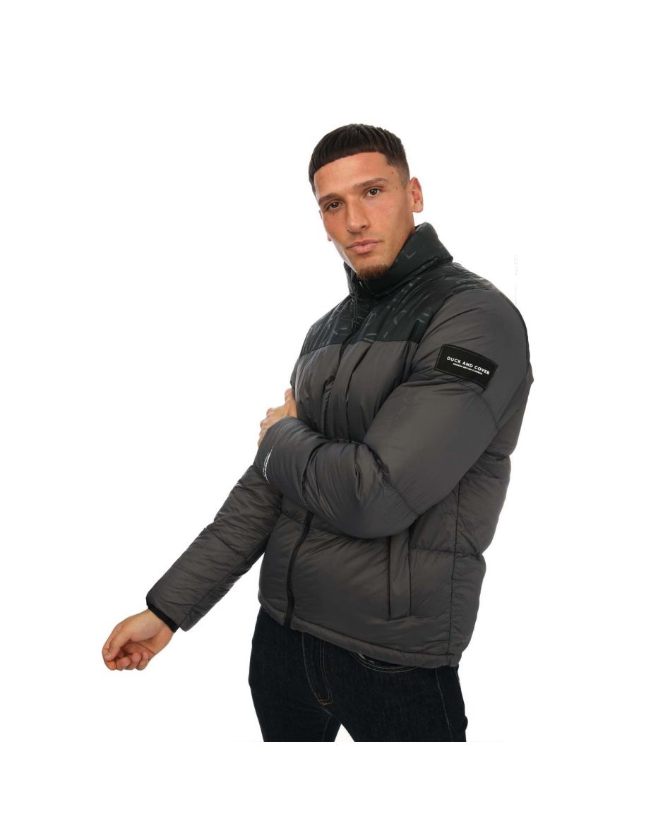 Men's Duck and Cover Synmax Quilted Jacket in Grey - 6