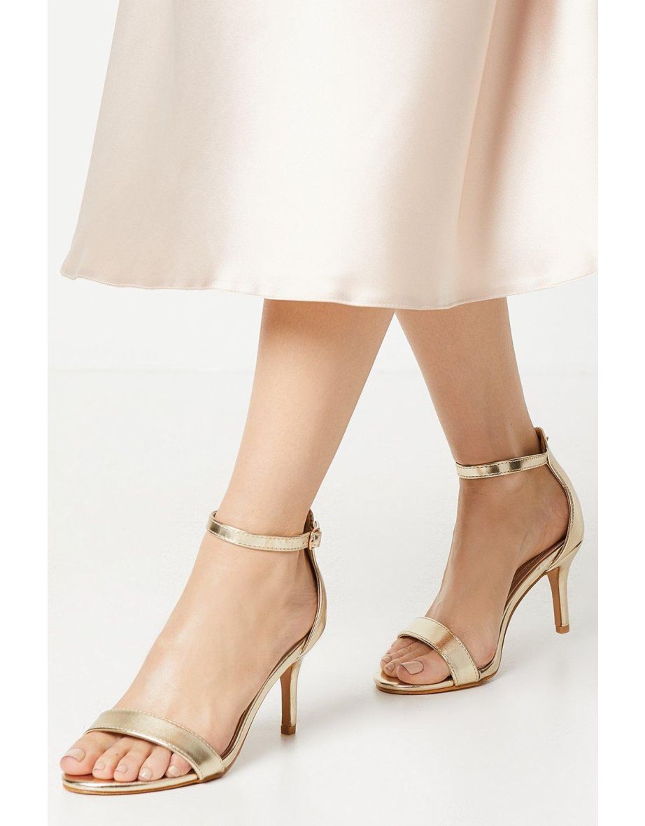 Tasha Low Stiletto Barely There Heeled Sandals
