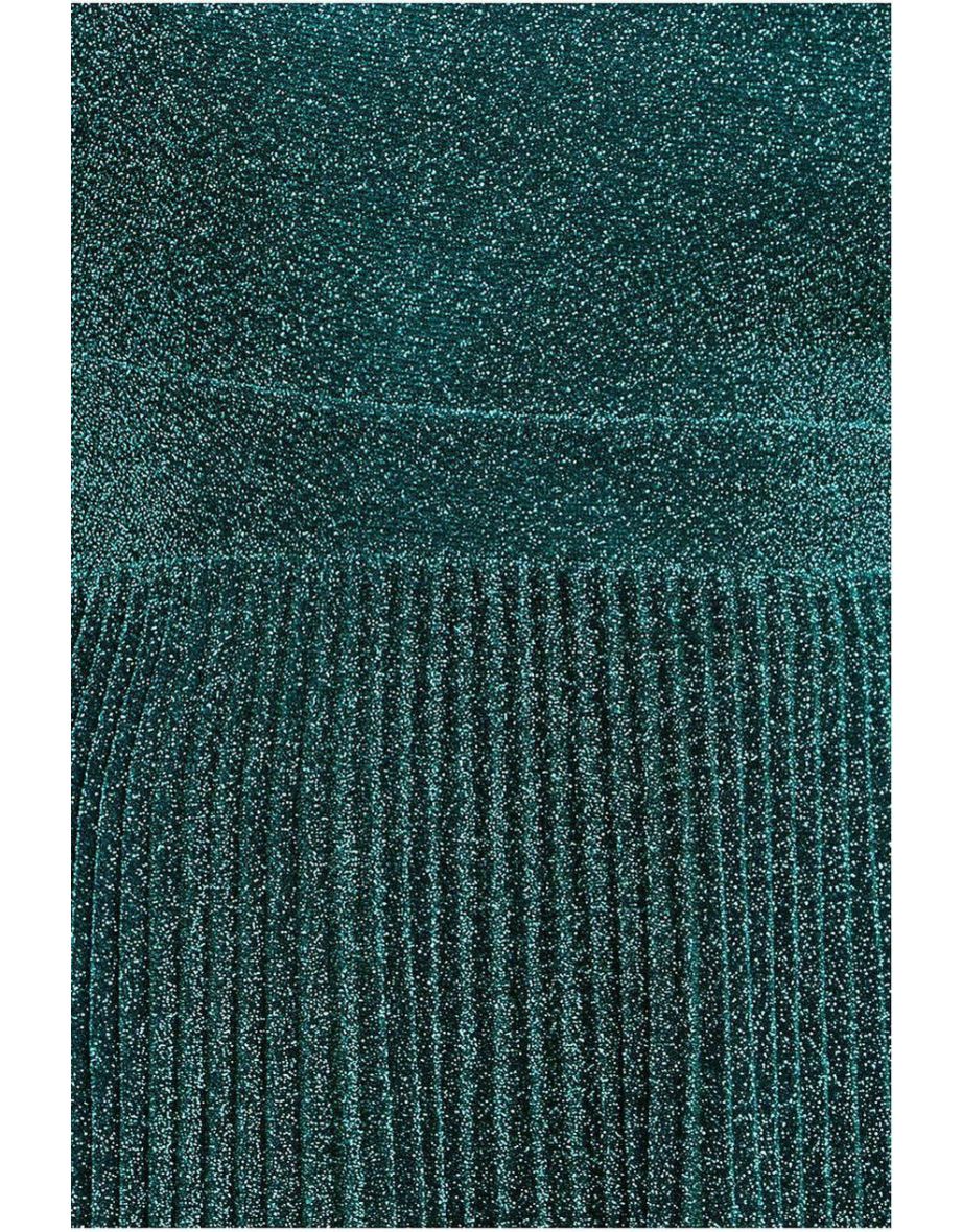 Goddiva Tie Back Pleated Lurex Skater Midaxi Dre - 4