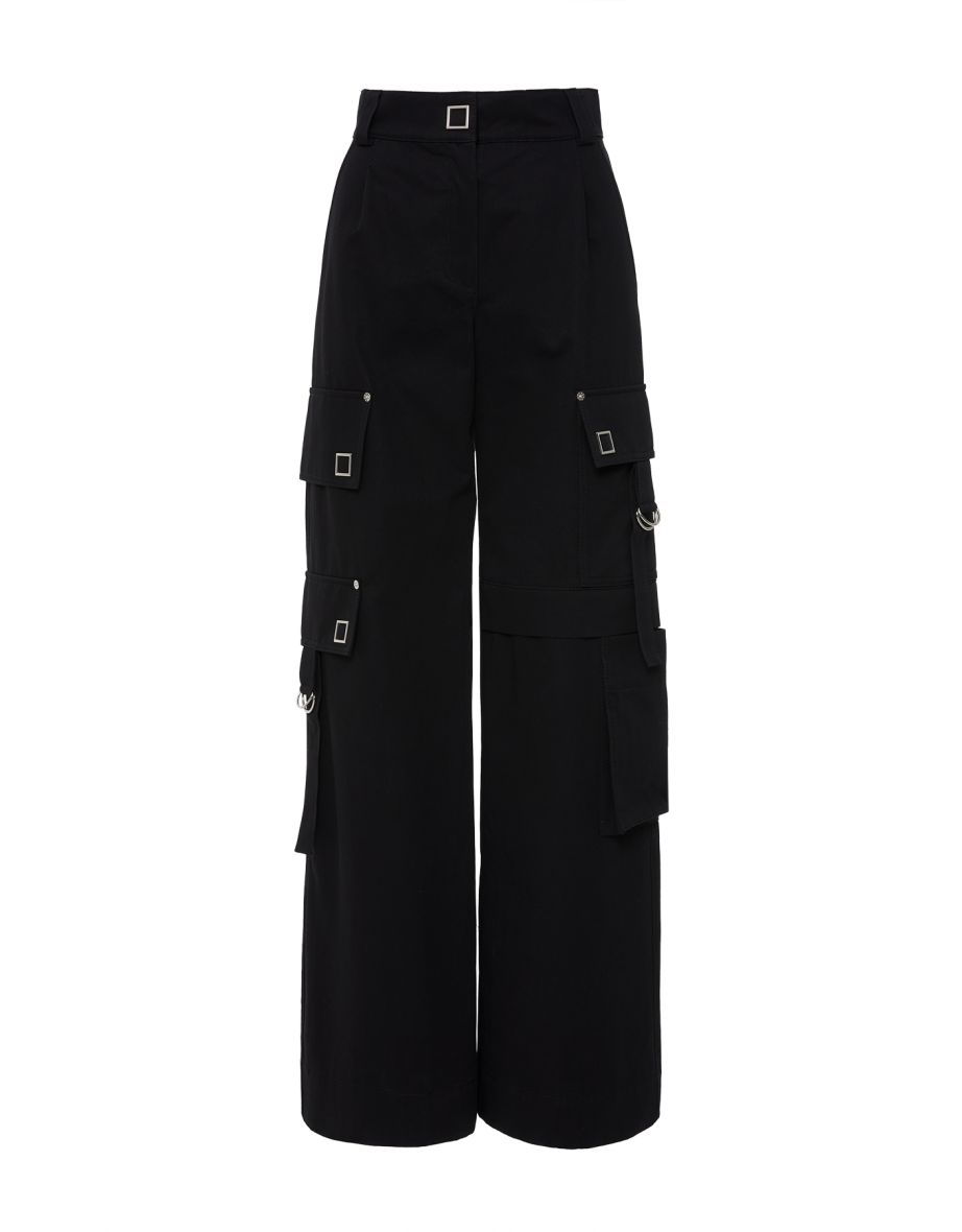 Single-Leg Zip-Off Tube Pants with Accessory Buckle - 3