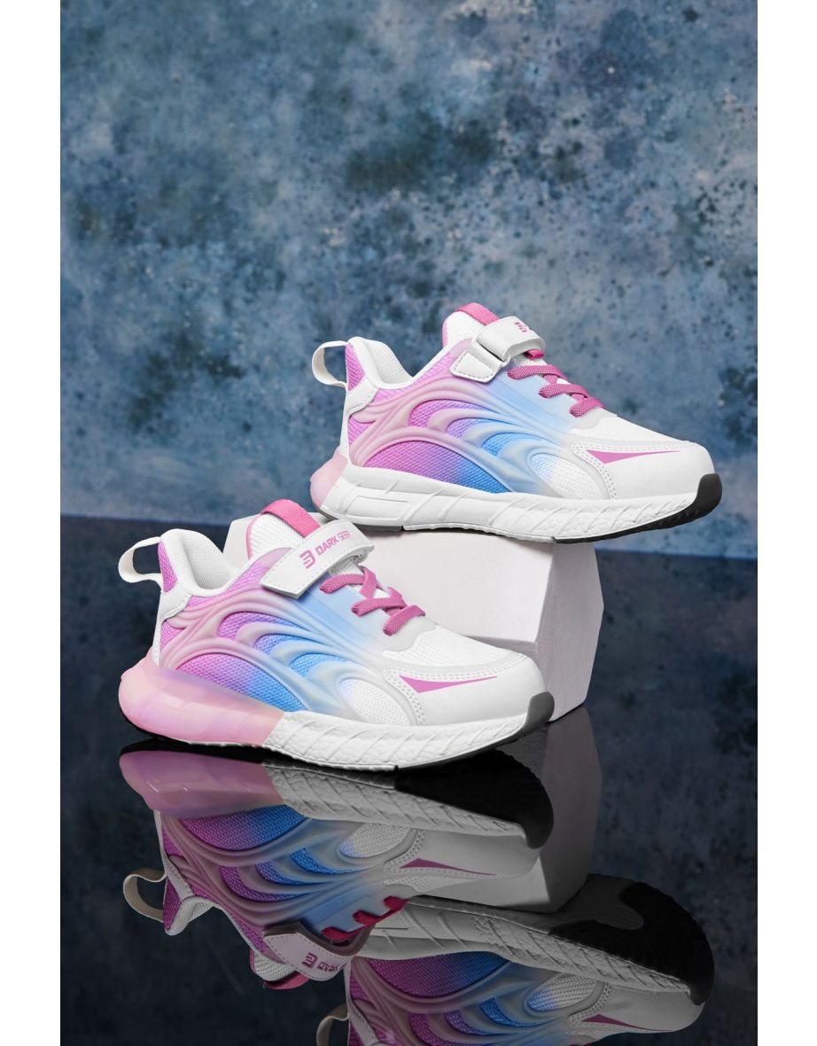 Ds Mithril White Blue Powder Kids Sneakers
