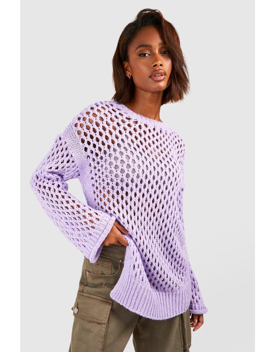 Oversized crochet jumper hotsell