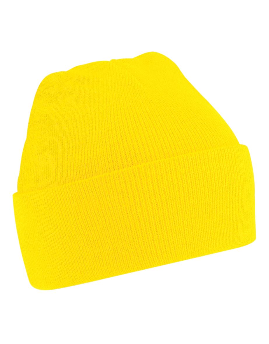 Beechfield Soft Feel Knitted Winter Hat - Yellow