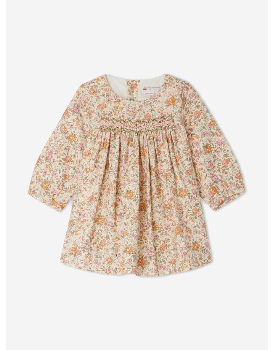 Bonpoint Baby Girls Felicie Smocked Dress in Multicolour