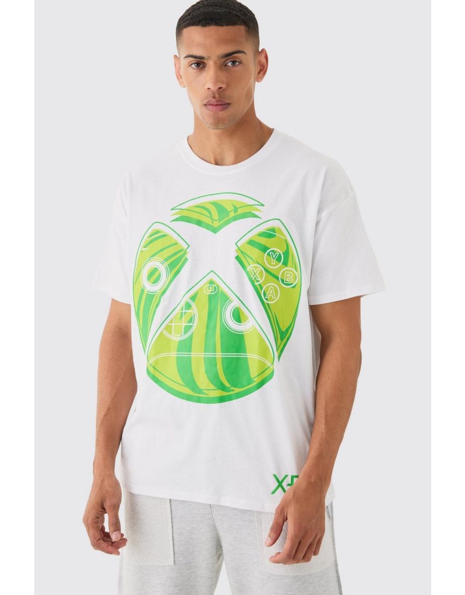 Oversized Xbox Logo License T-shirt - white